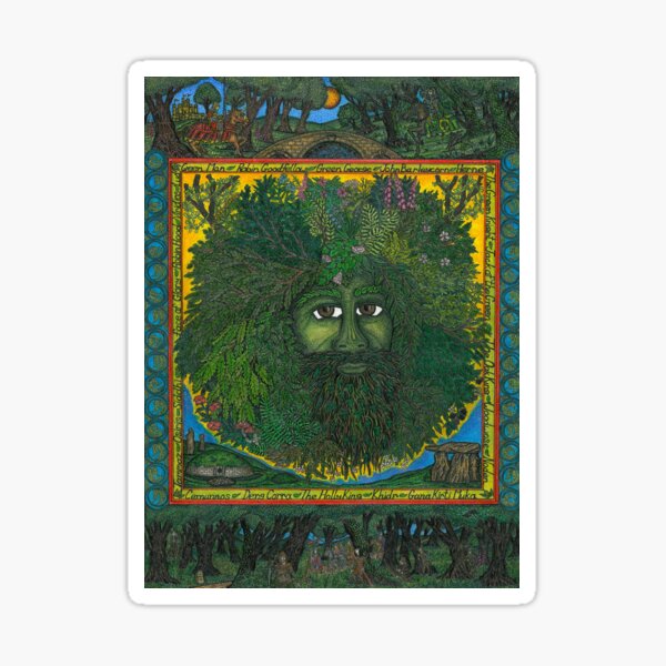 The Ledgend of The Greenman Sticker