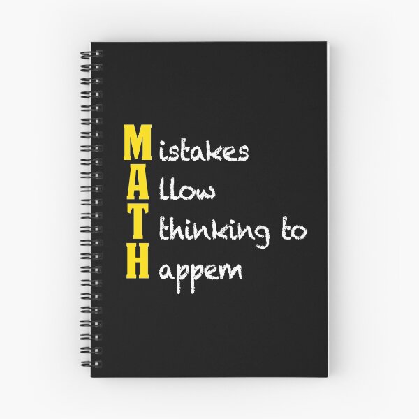 Item preview, MAth Design Funny Math Gifts Mistakes Allow Thinking designed and sold by drwigglebutts.