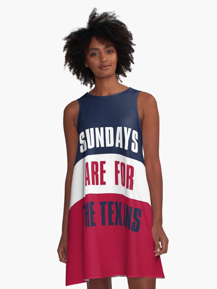 Sundays are for The Texans, Houston Texans A-Line Dress for Sale by elhefe