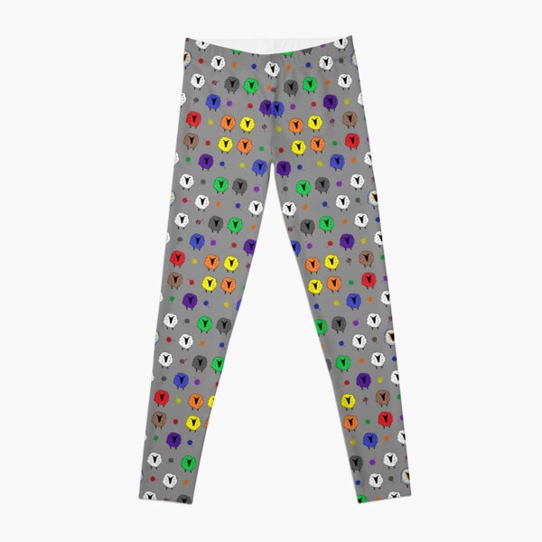Muli-color EwE and Yarn Balls Leggings