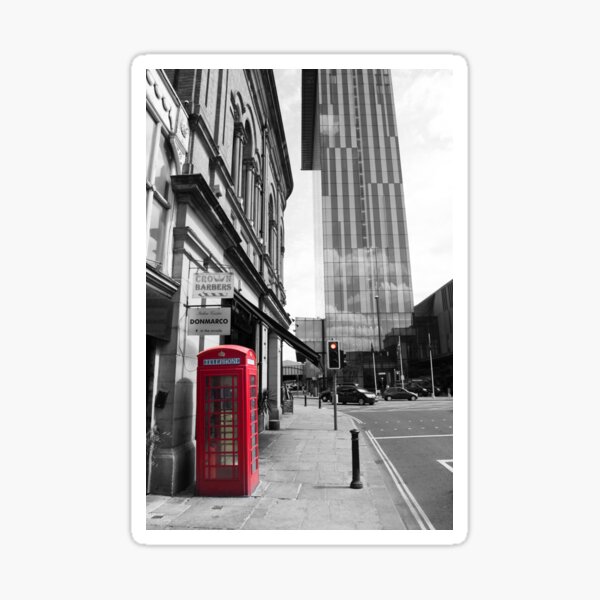 Red Telephone Box and Beetham Tower Sticker