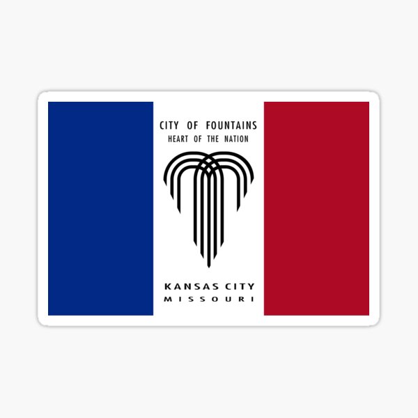 Flag of Kansas City, Missouri Sticker