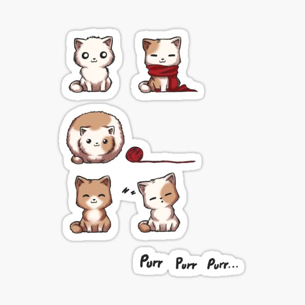 Doux chaton Sticker