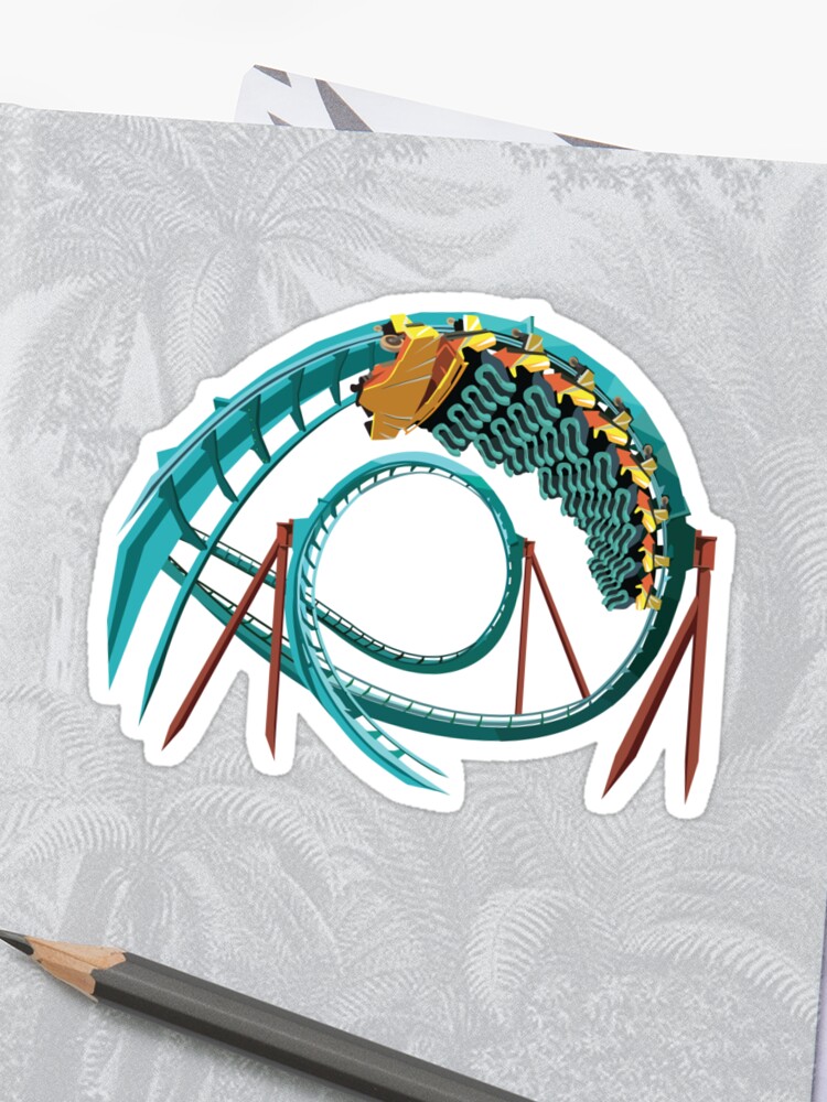 Kumba B M Sit Down Coaster Busch Gardens Design Sticker By