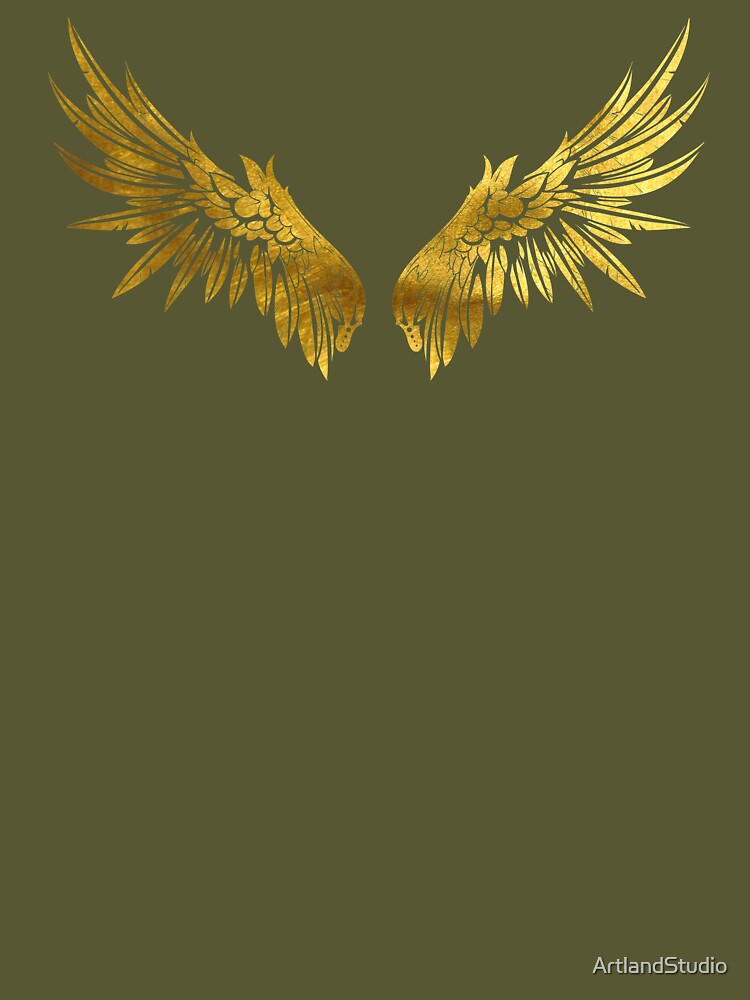 Gold angel Wings by ArtlandStudio, Redbubble