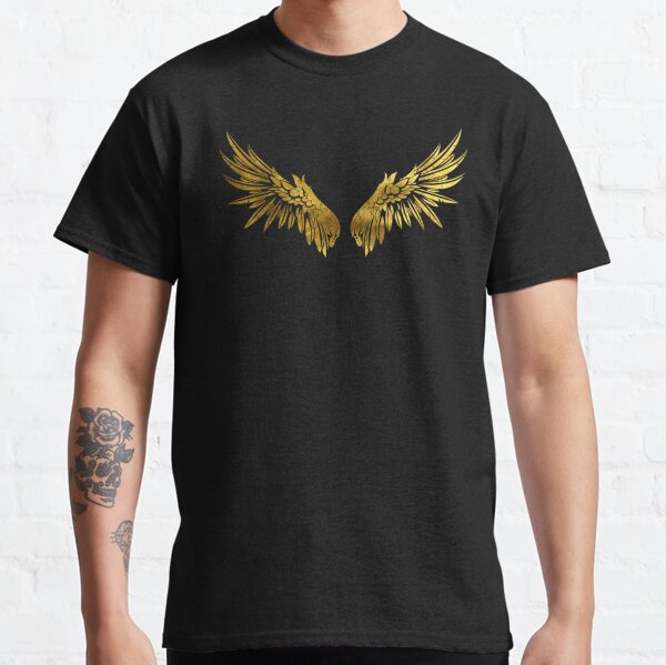Gold Wings T Shirts Redbubble - golden wings another verse roblox