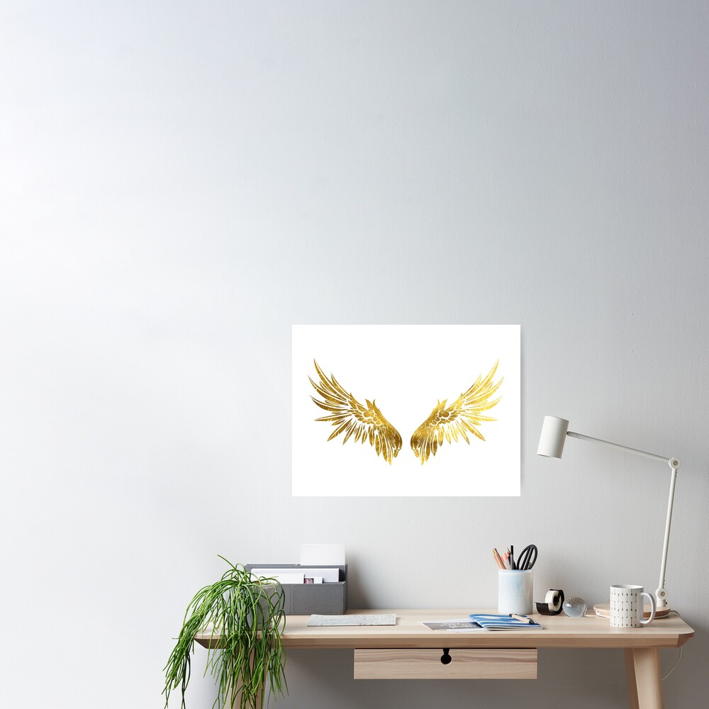 Gold angel Wings by ArtlandStudio, Redbubble