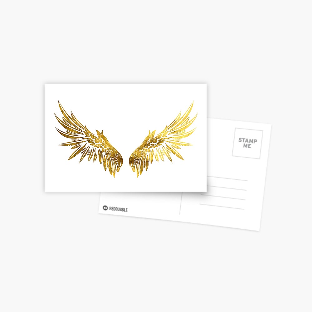 Gold angel Wings by ArtlandStudio, Redbubble