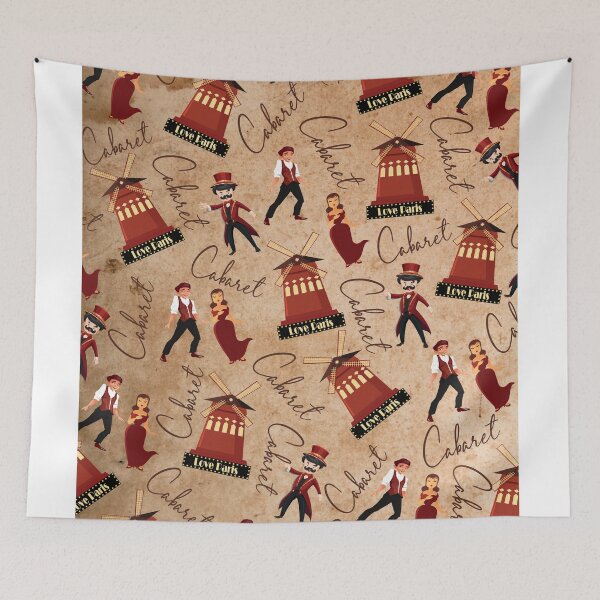 Item preview, Love Paris Cabaret Windmill and Show Biz Dancers, All-Over-Print  designed and sold by Jecolds.