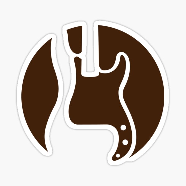 P-Bass Circle Sticker