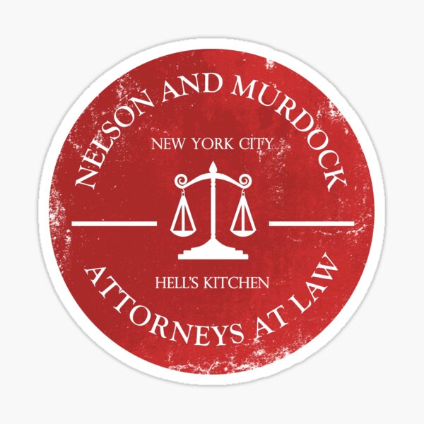 Nelson and Murdock Sticker