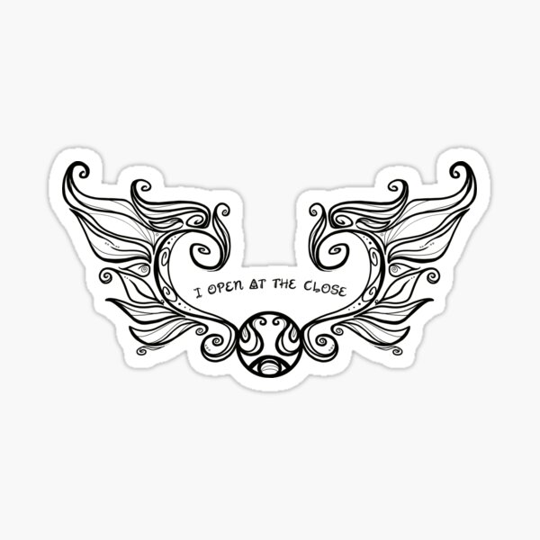 I Open at the Close - Black Version Sticker