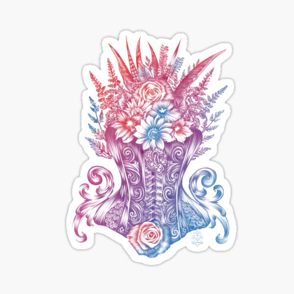 Corset Garden Sticker