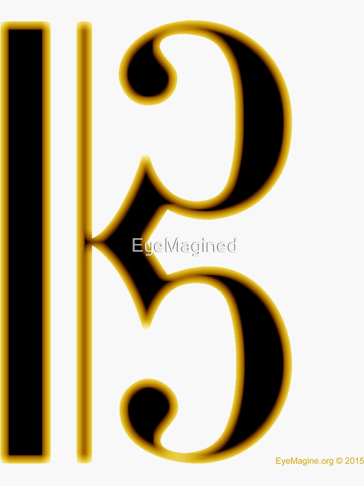 Gold Viola Clef by EyeMagined