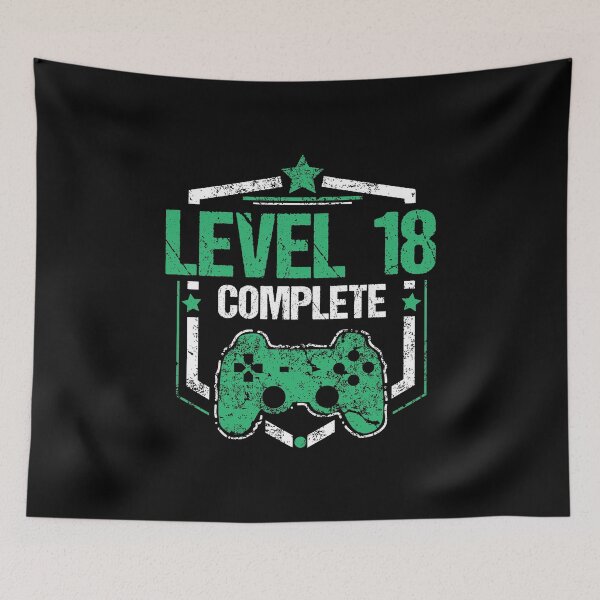 Item preview, Gamer Shirt Level 18 Complete Gaming Birthday Gift Tee designed and sold by haselshirt.