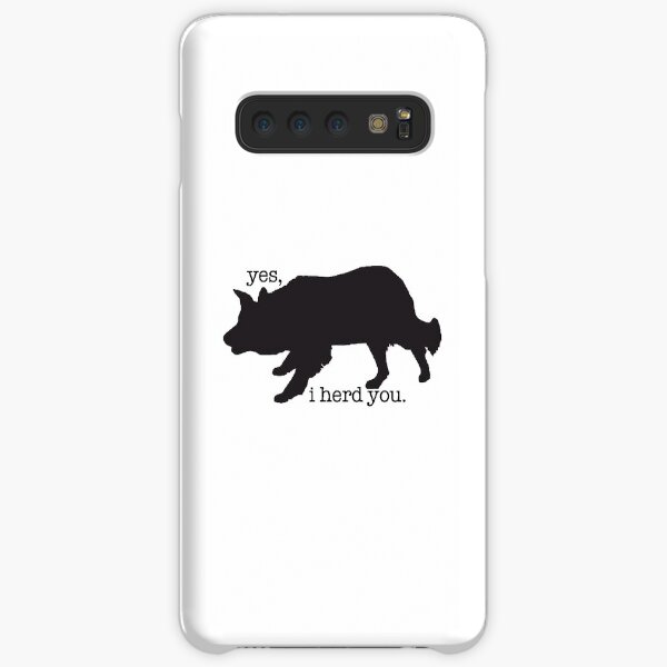 border collie herding sticker Samsung Galaxy Snap Case