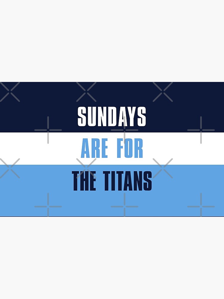 Sundays are for The Titans, Tennessee Titans Throw Pillow for