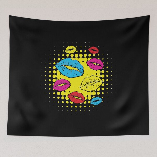 Item preview, Pop Art Shirt Lips Graphic Art Gift Tee designed and sold by haselshirt.