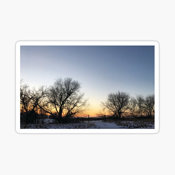 Sunset Past the Fence by Jerald Simon (Music Motivation) - musicmotivation.com Sticker