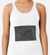 Flying trousers in the rain Racerback Tank Top