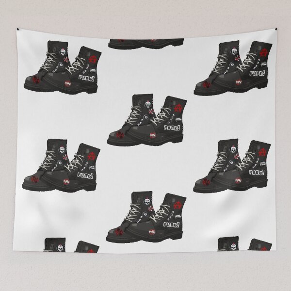 Item preview, PUNK Shoes!  TOTAL black - digital paint by Iona Art Digital designed and sold by IonaArtDigital.