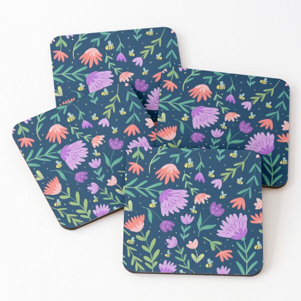 Item preview, Flowers + Bees designed and sold by latheandquill.
