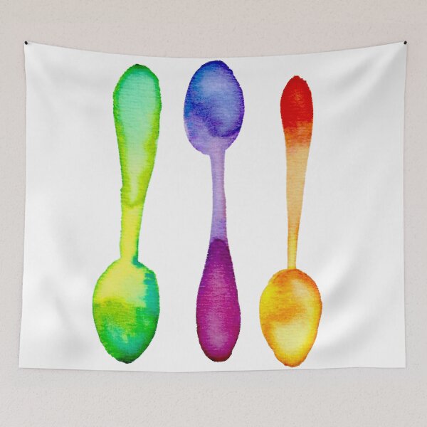 Item preview, Three Watercolor Spoons! designed and sold by KelseyLovelle.