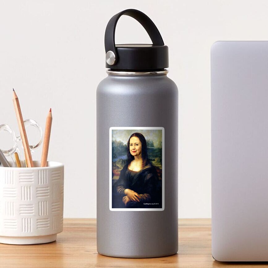 Hillary Mona Lisa Sticker