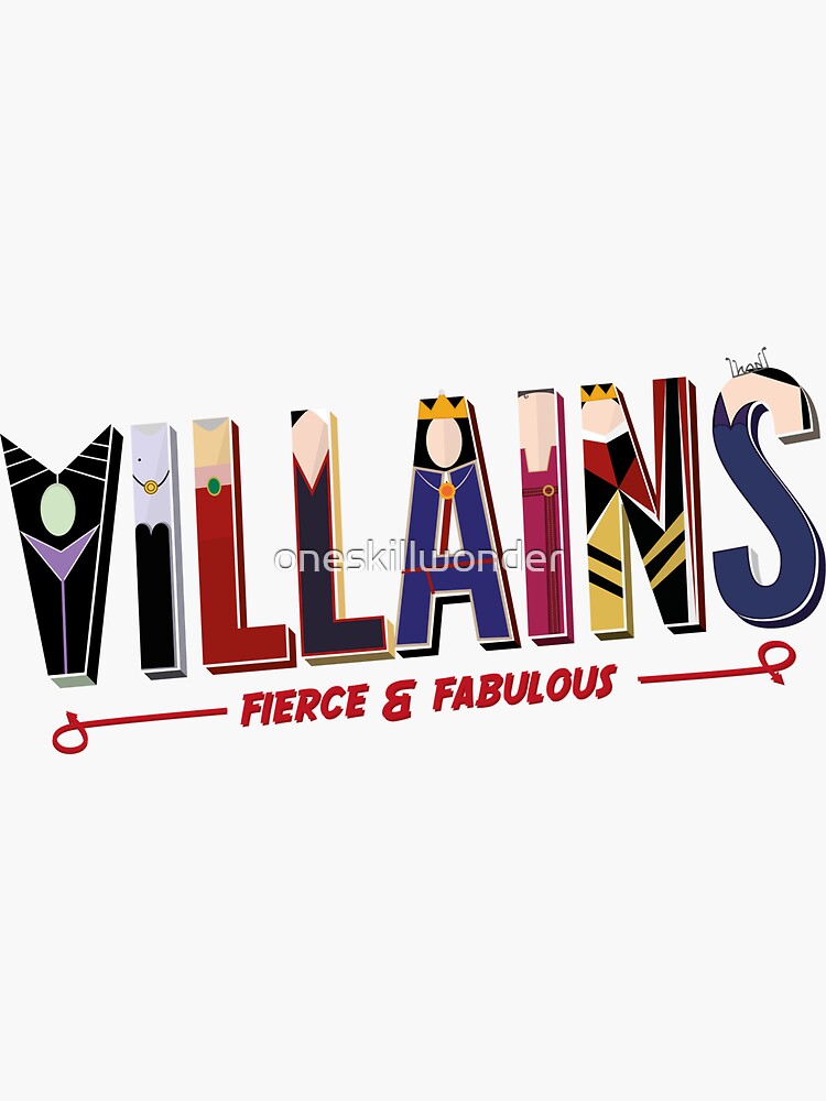 Pegatina for Sale con la obra «Villano- todos somos Villanos» de