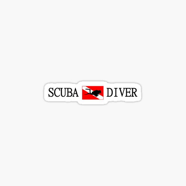 Item preview, Scuba Diving and Flag with Diver designed and sold by BelfastBoy.