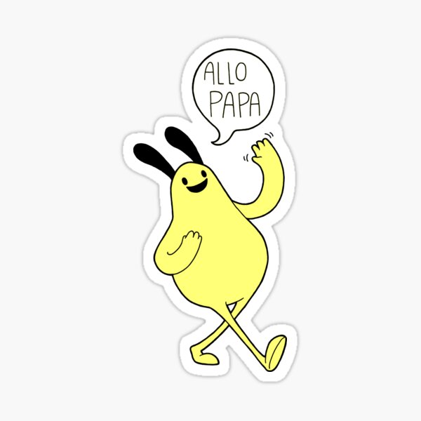 allo papa. Sticker