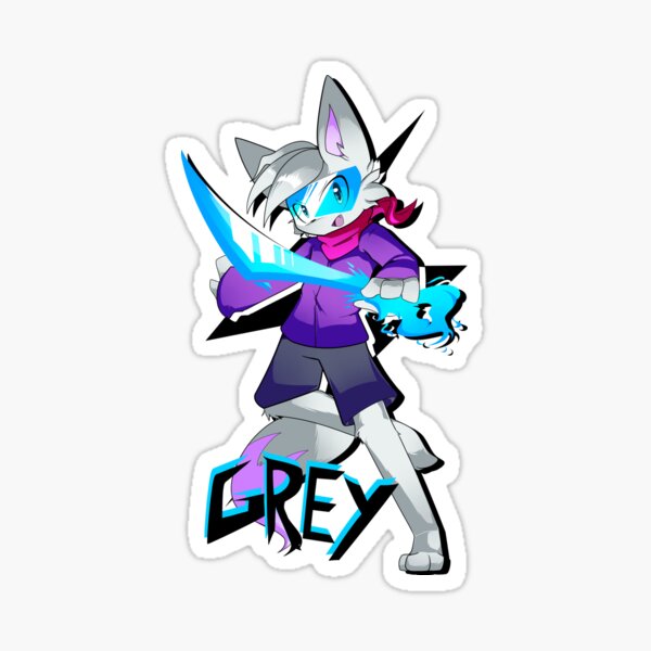 Grey [Havoc Fox] Sticker