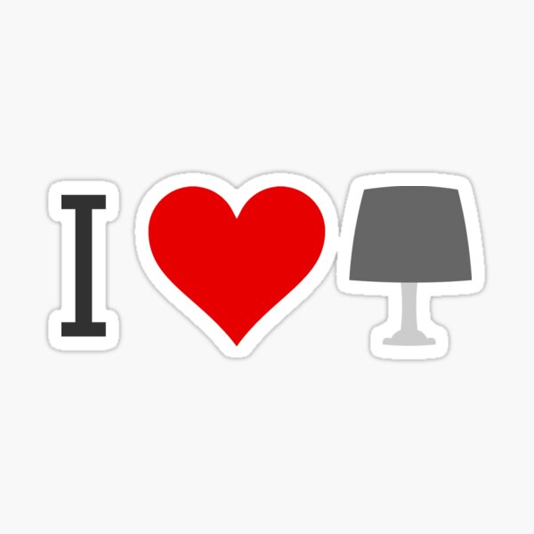 i heart lamp