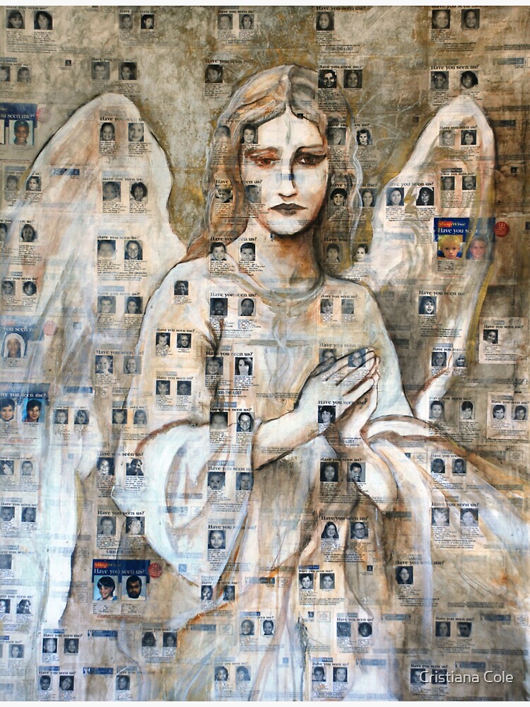 Thumbnail 3 of 3, Sticker, Angel Of The Missing designed and sold by CristianaCole.