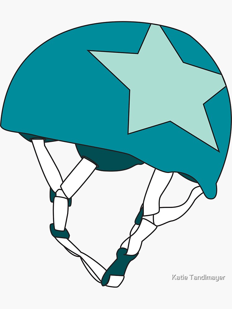 “Roller Derby Jammer Helmet in Teal” Sticker by kschrader | Redbubble
