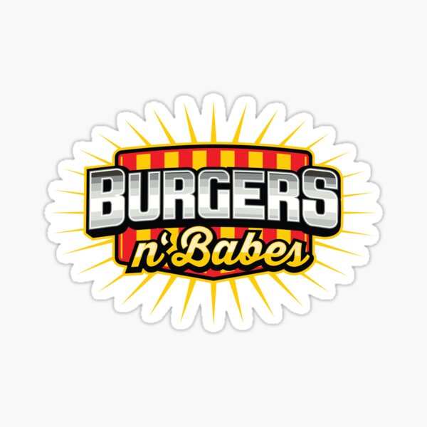Burgers & Babes Sticker