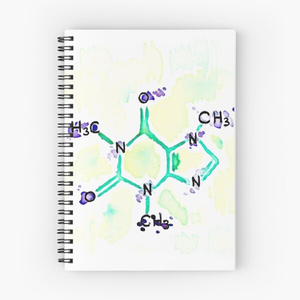 Item preview, Watercolor Caffeine Molecule designed and sold by KelseyLovelle.