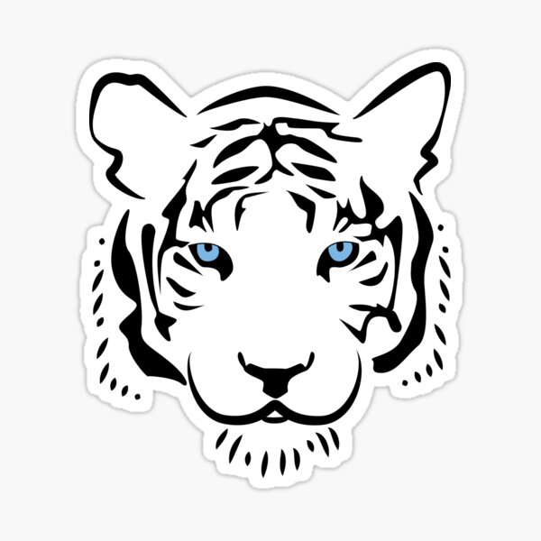 Feng shui tigre blanc Sticker