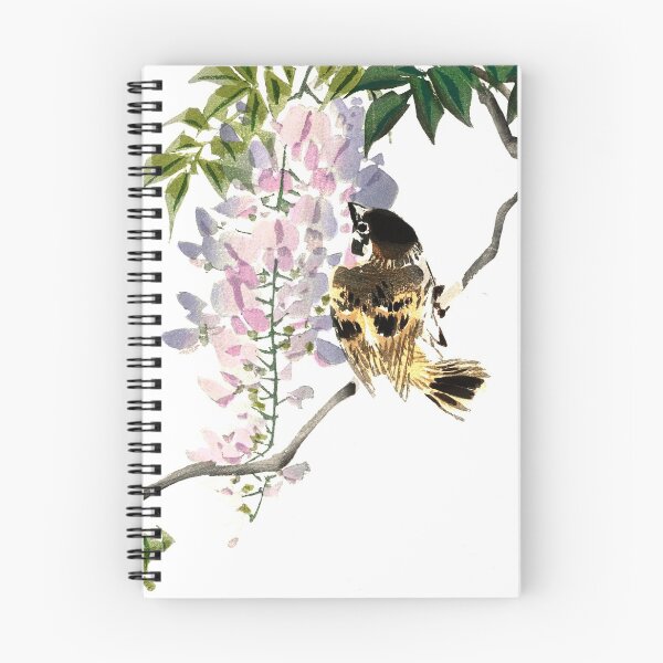 Item preview, Bird & Flower Watercolor - Blue & Pink designed and sold by starrysheny.