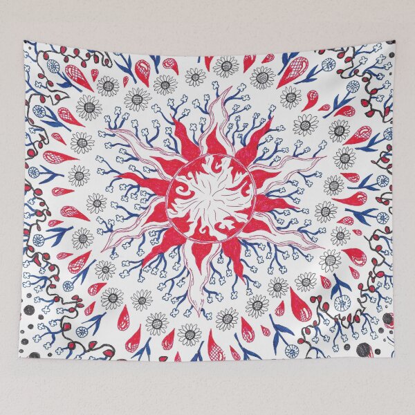 Item preview, Flaming Sun Abstract designed and sold by The Rage Garden.