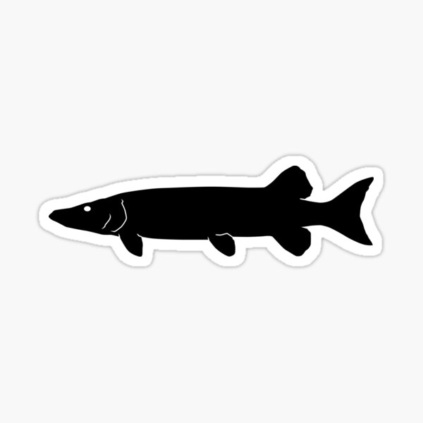 Fish Silhouette Stickers for Sale