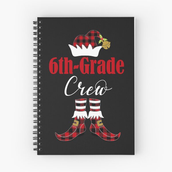 Item preview, Christmas 6th Grade Crew Elf Teacher Student Cute Buffalo Plaid Holiday Gift designed and sold by Sapphire Star.