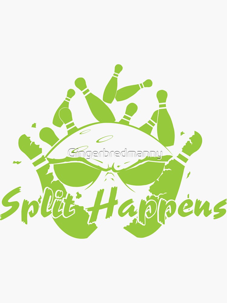 Split Happens Bowling Logo by Gingerbredmanny