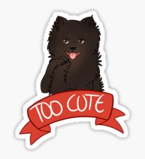 Schwarzer Pommern Sticker
