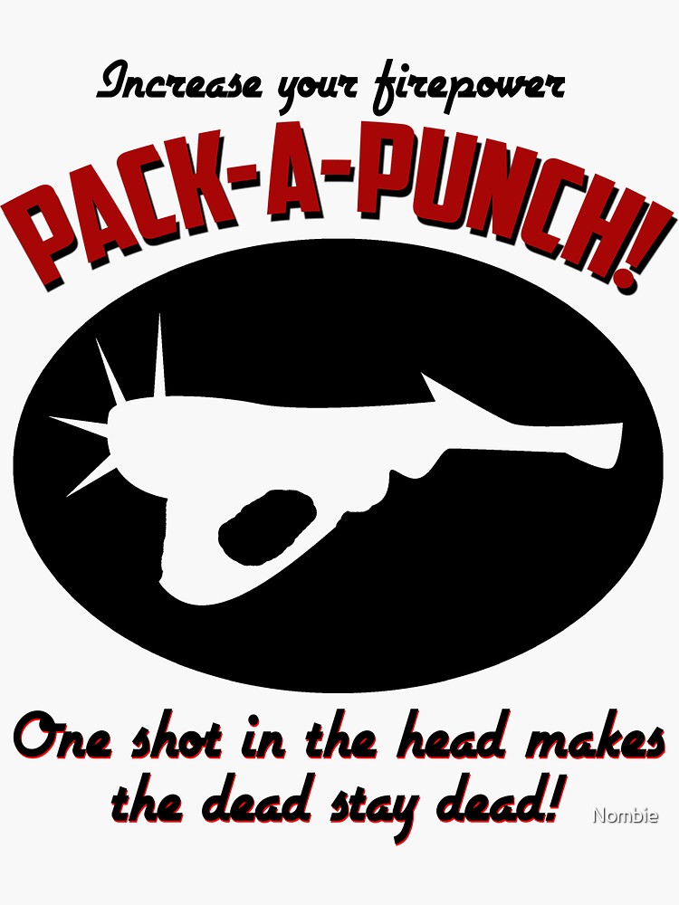 "PACKAPUNCH!" Sticker by Nombie Redbubble