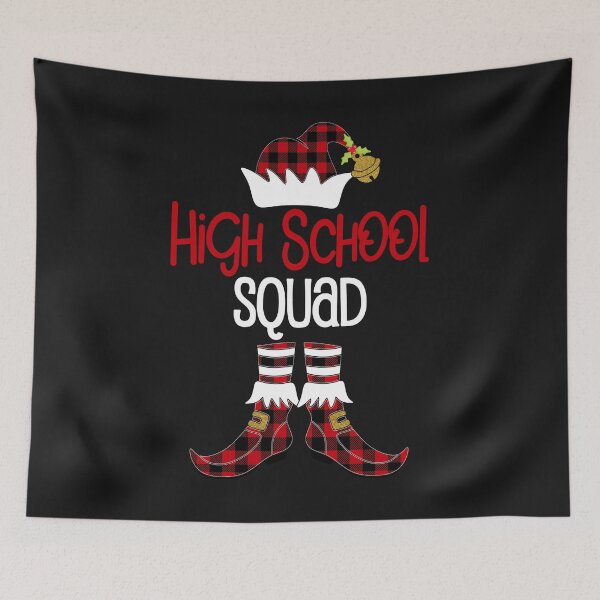 Item preview, Christmas High School Squad Elf Teacher Student Buffalo Plaid Holiday Gift designed and sold by Sapphire Star.
