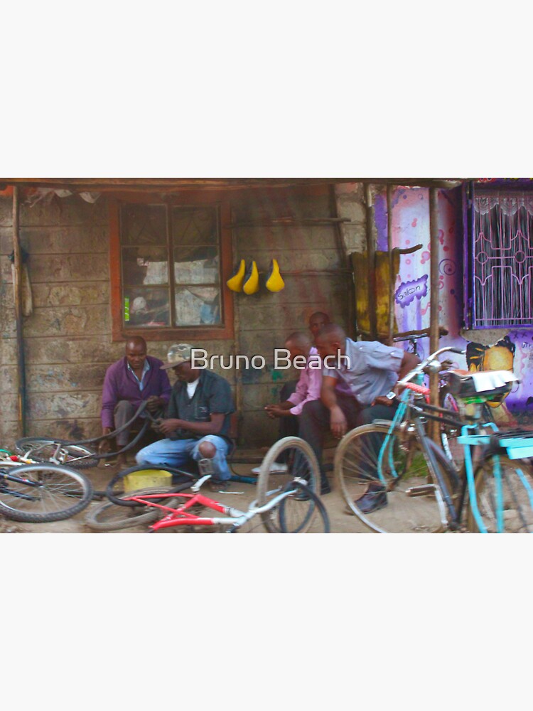 "Bike in Nairobi, KENYA" Sticker by BrunoBeach Redbubble