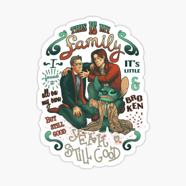 Supernatural Family Stickers for Sale