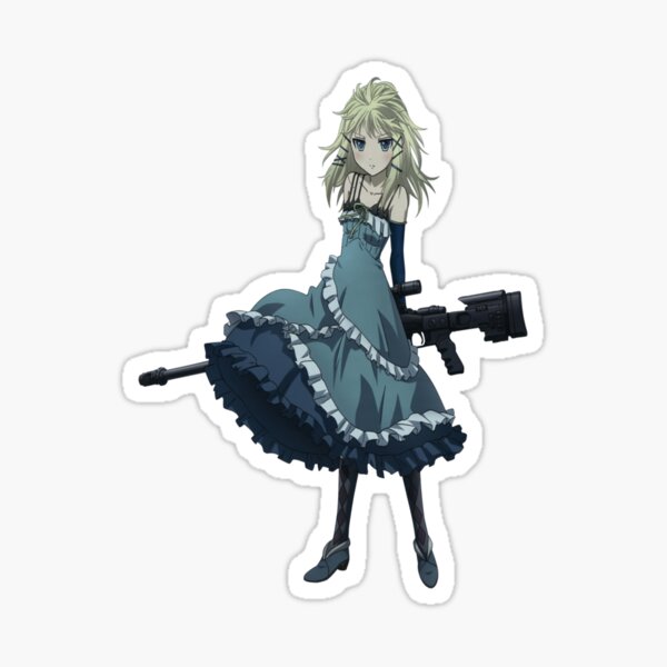 Black Bullet Anime Stickers For Sale Redbubble
