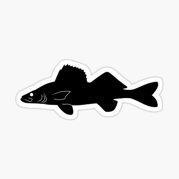 Walleye Fishing Stickers for Sale, Free US Shipping